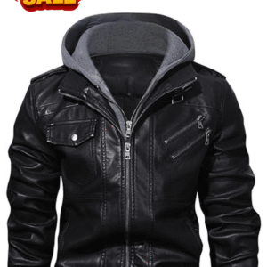 🧥 Men’s Black Leather Jacket